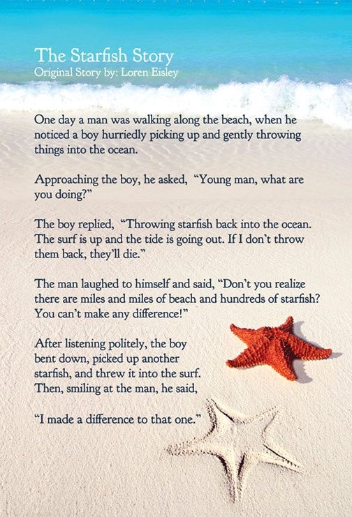 starfish story making a difference